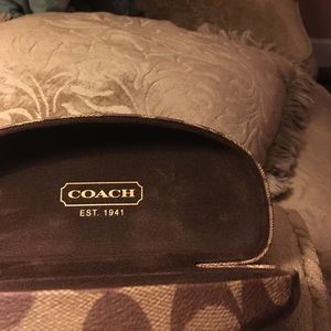 Coach eye glass case