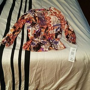 Stylish colorful print blouse