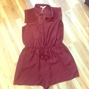 Burgundy BCBG generation romper