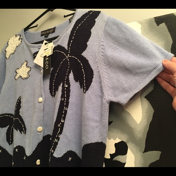 M.C. & Co. Large embellished crop cardigan - NWT! - Picture 3 of 4