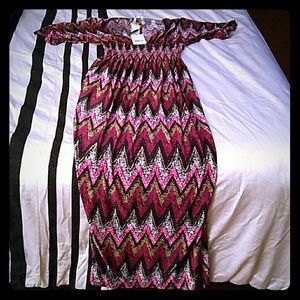 Print maxi dress