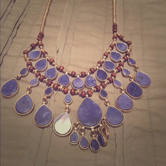 Blue stone necklace