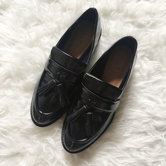 Zara tasseled loafers