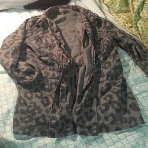 Leopard utility jacket