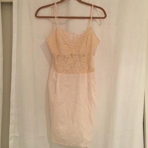 Cream slip with lace details