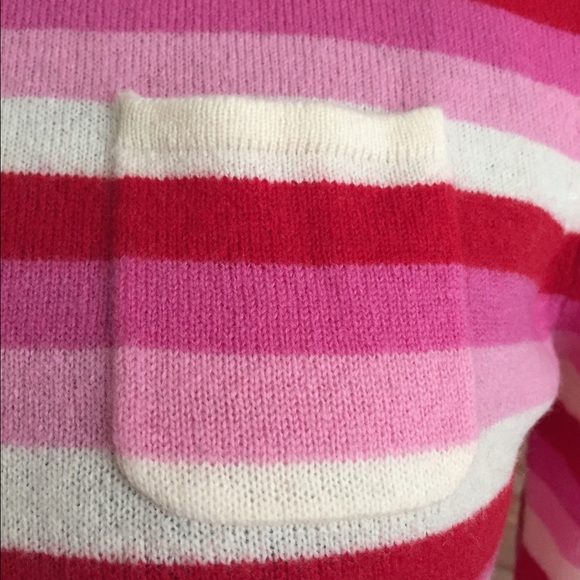Super cute White Red and Pink striped sweater 💞 - Picture 3 of 3