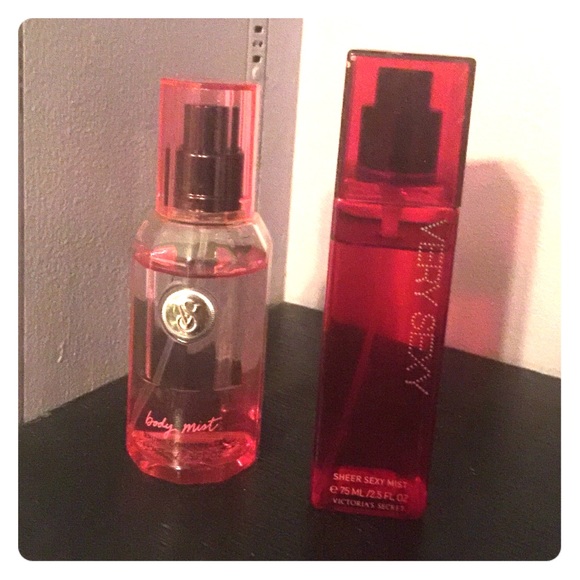 Two mini Victoria secret perfumes.