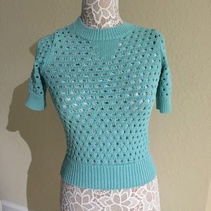 Knitted crop sweater