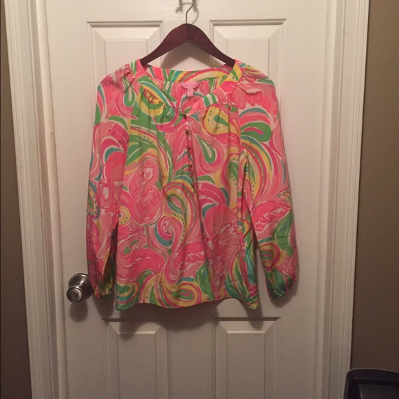 Beautiful Lilly Pulitzer Silk Top. - Picture 1 of 1