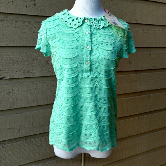 NWT Anthropology Chelsea & Violet Lace Blouse
