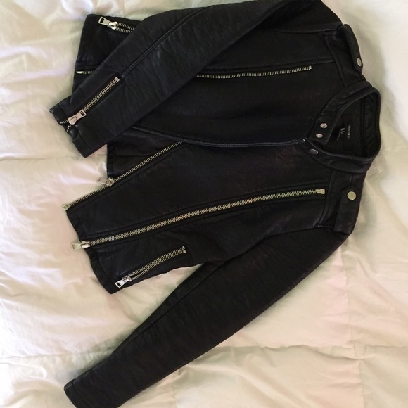 Forever 21 black leather jacket - Picture 3 of 4