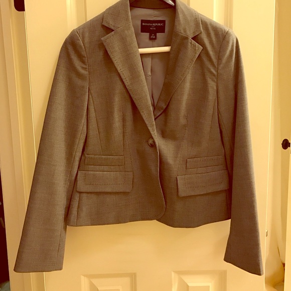 Banana Republic Gray Blazer