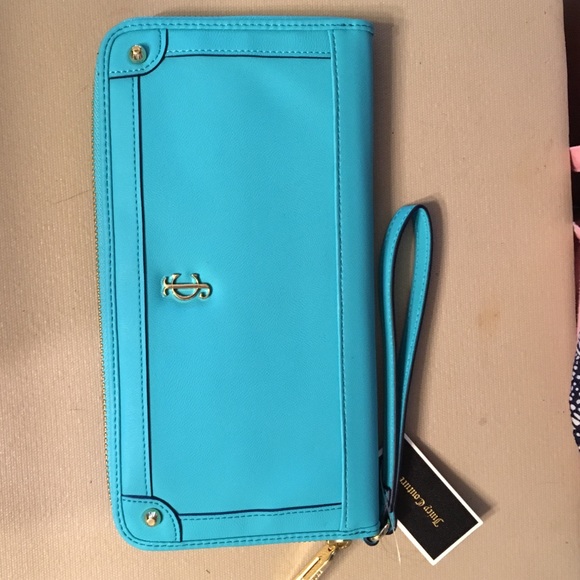 turquoise/teal juicy couture wallet/wristlet
