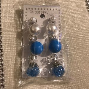 3 pairs earrings women
