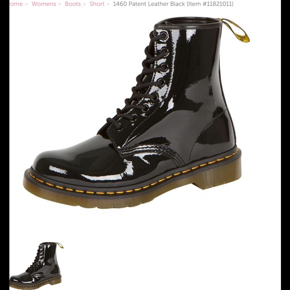 Dr Martens patent leather boots
