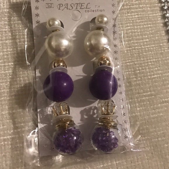 3 pairs earrings women