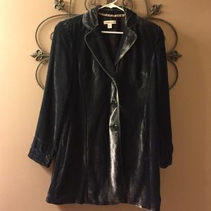 COLDWATER CREEK velvet jacket