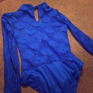Lace bodysuit small but fits a medium