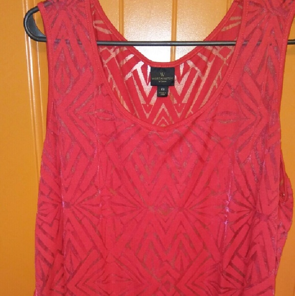 Worthington Sleeveless Top Size 2x