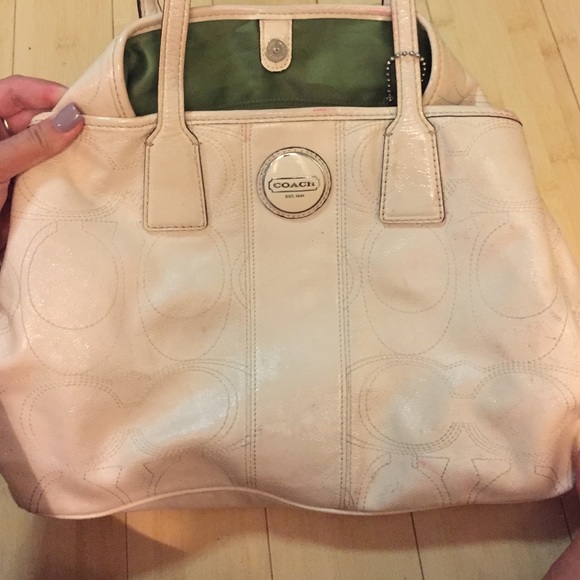 Ivory coach bag