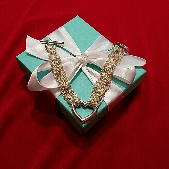 Tiffany&CO Heart Mesh Chain Bracelet - Picture 2 of 2