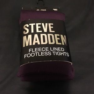 Steve Madden fleece plum color tights