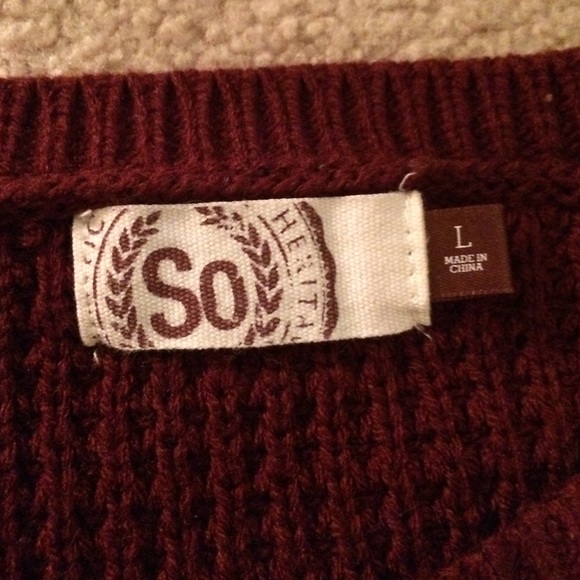 deep red sweater - Picture 2 of 2