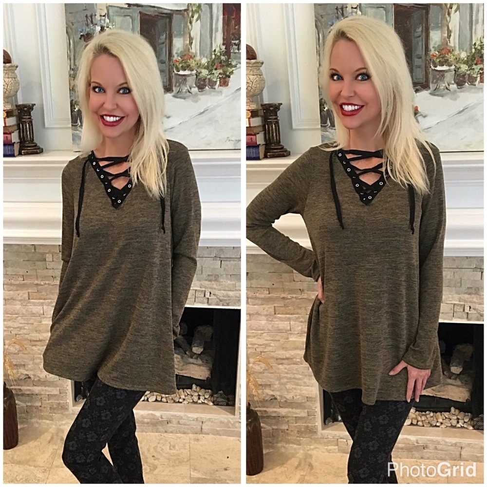 Gorgeous sweater tunic w/pockets LAST ONE - Picture 1 of 2