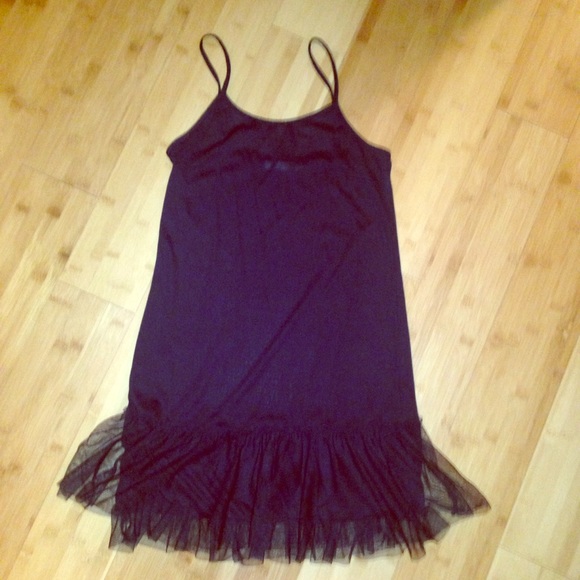 Spaghetti strap little black dress