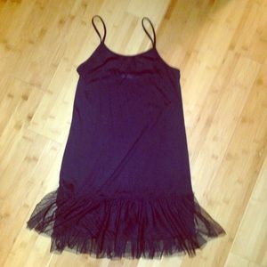 Spaghetti strap little black dress