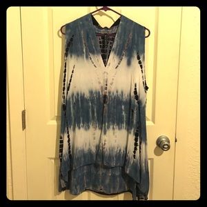 Cirana tie dye sleeveless flowy top