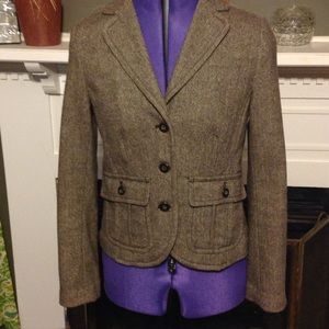 Eddie Bauer Herringbone Pattern Blazer