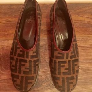 Fendi Logo Flats