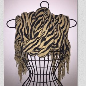 Winter Fall Fashion Scarf Zebra Print