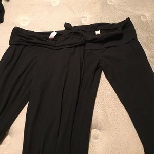 Set of 3 black yoga pants