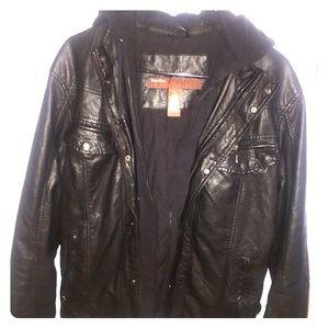 Perry Ellis Men's Leather Jacket