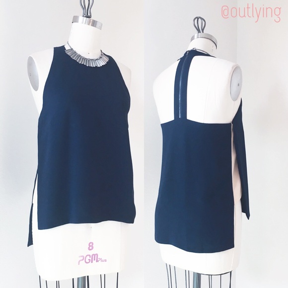 ❌SOLD❌LINE AND DOT High Neck Tank slit panels - Picture 3 of 4