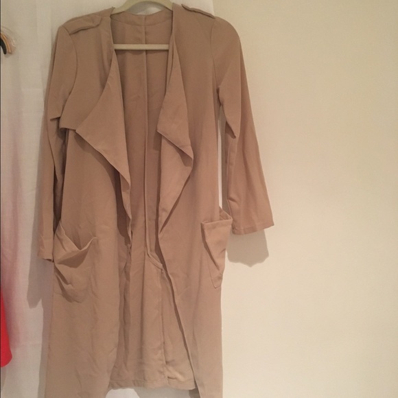 Tan trench coat, NEVER WORN
