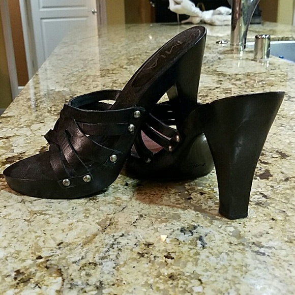 Open Toe High Heel Clogs