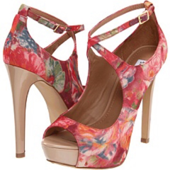 Steve Madden "Hotness" Flora Print Heels