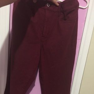 Maroon jeggings