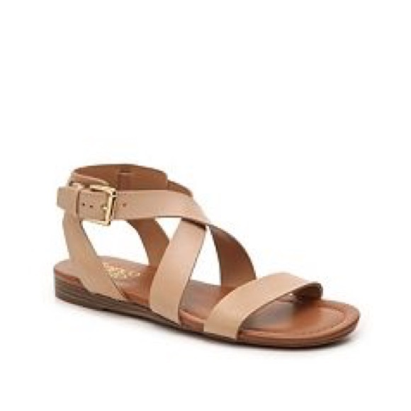 Franco Sarto Shoes - Franco Sarto strappy nude gladiator sandals