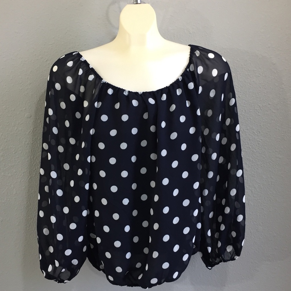 Vince Camuto polka dot blouse