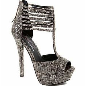 Steve Madden KC-Famous Gold Multi Heels