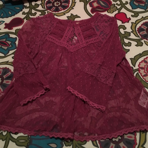 Free People lace shirt