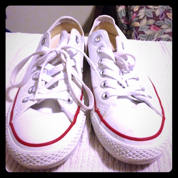 White low top Converse