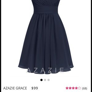 Navy Blue Azazie Grace Braidsmaid Dress Size 8