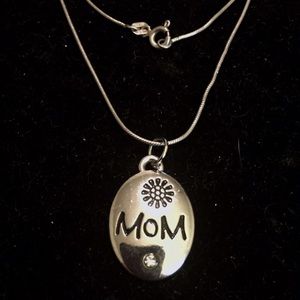 MOM PENDANT.925 STERLING SILVER NECKLACE MOM PENDANT.925 STERLING SILVER NECKLACE