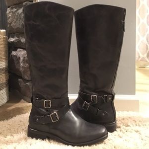 Hinge Devin black riding boots