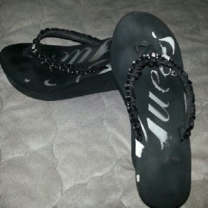 ❌SOLD❌ GUESS Wedge Flip Flops/Sandals
